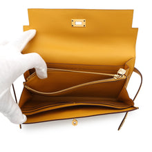 Load image into Gallery viewer, HERMES Kelly wallet long Jaune Ambre Epsom

