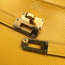 Load image into Gallery viewer, HERMES Kelly wallet long Jaune Ambre Epsom
