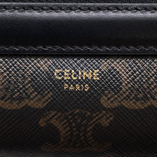 将图像加载到图库查看器中，CELINE Triomphe Toilet Pouch Black10D502BTB 38NO PVC
