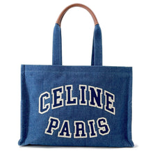 Load image into Gallery viewer, CELINE Cabas Blue196762 Denim Size Large

