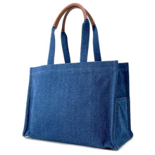 Load image into Gallery viewer, CELINE Cabas Blue196762 Denim Size Large
