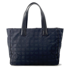将图像加载到图库查看器中，CHANEL New Travel Line Tote BlackA15991 NylonJacquard Leather Size MM
