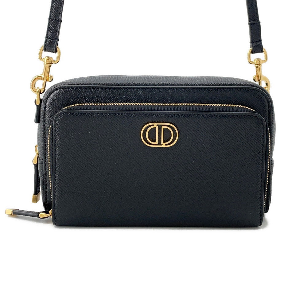 Dior Karo double pouch BlackS7431UBAE Leather