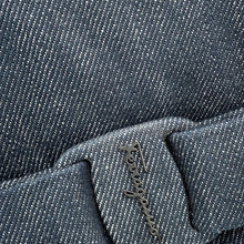 将图像加载到图库查看器中，Ferragamo VIVA BOW Viva Bow Vara Ribbon ChainShoulder NavyGG-210363 Denim
