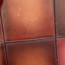 将图像加载到图库查看器中，Berluti Nino TGM Calligraphy Clutch Bag Brown Leather Size TGM
