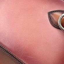 将图像加载到图库查看器中，Berluti Nino TGM Calligraphy Clutch Bag Brown Leather Size TGM
