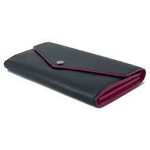 Load image into Gallery viewer, LOUIS VUITTON Portefeuille Sarah Noir/Hot pinkM64322 Epi Leather
