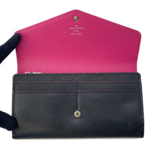 Load image into Gallery viewer, LOUIS VUITTON Portefeuille Sarah Noir/Hot pinkM64322 Epi Leather
