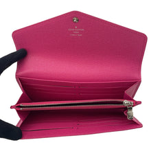 Load image into Gallery viewer, LOUIS VUITTON Portefeuille Sarah Noir/Hot pinkM64322 Epi Leather

