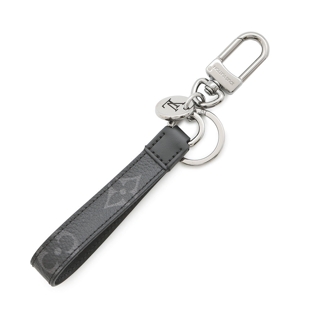 LOUIS VUITTON Porte Cles・Dragonne NoirM61950 Monogram Eclipse