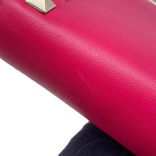Load image into Gallery viewer, Valentino Garavani Studded Round Zip Long Purse Cloth PinkQW2P0645BOL Leather
