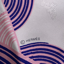 Load image into Gallery viewer, HERMES Carre Triangle Jean Garde-Robe Pop/ Garde Robe Pop Size 70 White/Multicolor Silk100%

