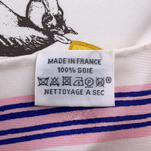 Load image into Gallery viewer, HERMES Carre Triangle Jean Garde-Robe Pop/ Garde Robe Pop Size 70 White/Multicolor Silk100%
