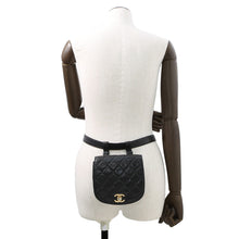 Load image into Gallery viewer, CHANEL Matelasse Waist Bag Black Lambskin
