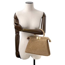 Load image into Gallery viewer, FENDI Peekaboo Icy You Brown8BN327 Mouton Size Small
