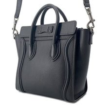 将图像加载到图库查看器中，CELINE Luggage shopper Black189243 Leather Size Nano
