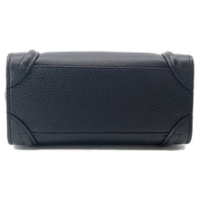 将图像加载到图库查看器中，CELINE Luggage shopper Black189243 Leather Size Nano
