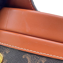 Load image into Gallery viewer, CELINE Tambour Triomphe Shoulder Tan195192 TriompheCanvas Leather Size Medium
