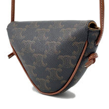 Load image into Gallery viewer, CELINE Triangle Shoulder Tan195902 TriompheCanvas Leather Size Mini
