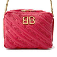Load image into Gallery viewer, BALENCIAGA BBReporter ChainShoulder Red526678 Leather Size XS
