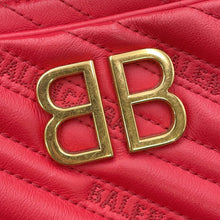 Load image into Gallery viewer, BALENCIAGA BBReporter ChainShoulder Red526678 Leather Size XS
