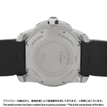 将图像加载到图库查看器中，CARTIER Caliber de Cartier Diver W42mm Stainless Steel Rubber Black DialW7100056
