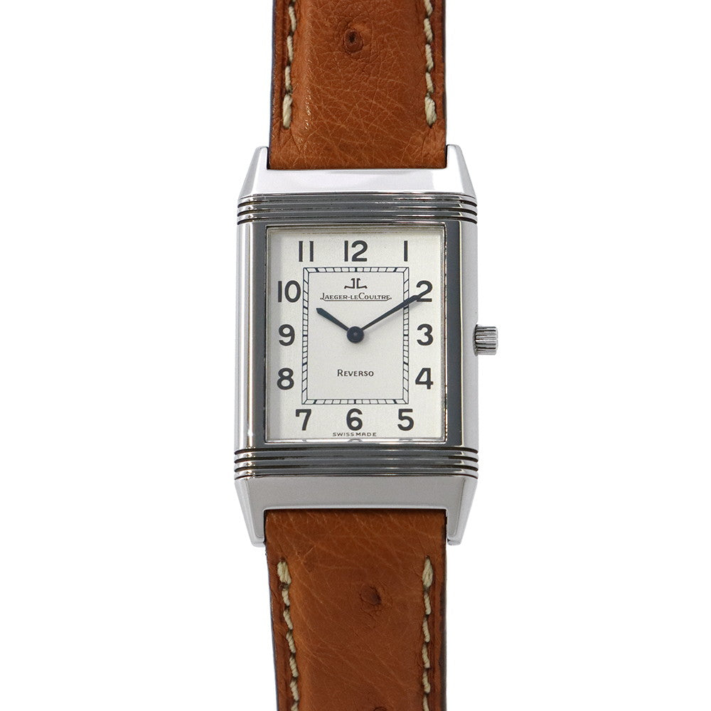 JAEGER-LE COULTRE Reverso Classic W23mm×H38mm Stainless Steel Leather Silver Dial250.8.86