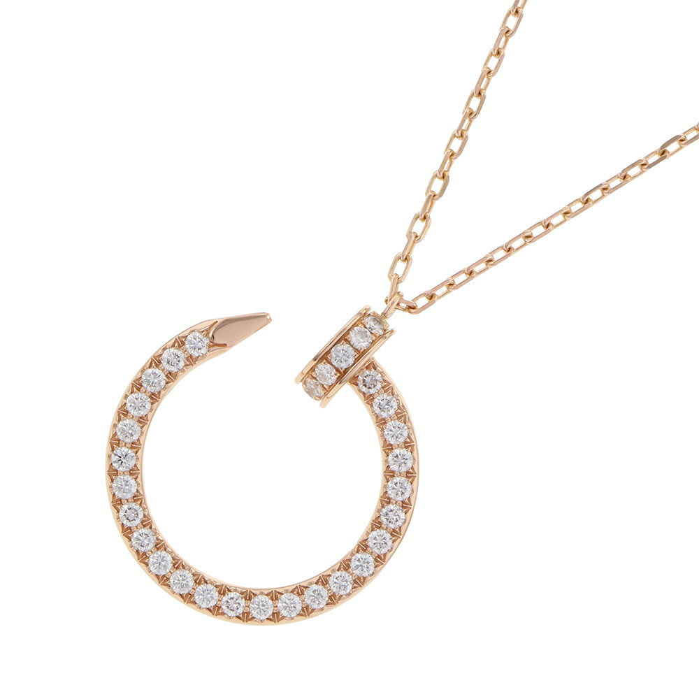 CARTIER Juste Un Clou Pendant Diamond 18K Pink Gold
