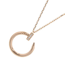 将图像加载到图库查看器中，CARTIER Juste Un Clou Pendant Diamond 18K Pink Gold

