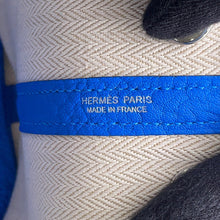 Load image into Gallery viewer, HERMES Neo Garden Blue Hydra Negonda Leather Size 23
