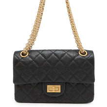 Load image into Gallery viewer, CHANEL 2.55 Chain Shoulder Bag BlackAS0874 Aged Calf Leather Size Mini
