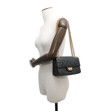 Load image into Gallery viewer, CHANEL 2.55 Chain Shoulder Bag BlackAS0874 Aged Calf Leather Size Mini

