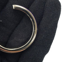 Load image into Gallery viewer, CHANEL CC Logo Hoop Earrings Purple Metal Enamel
