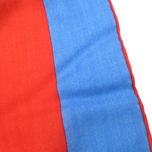 Load image into Gallery viewer, HERMES Carre Jean H PASSANT H・Passant Size 140 Rouge/Blue/Blanc Cashmere70% Silk30%
