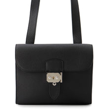 将图像加载到图库查看器中，HERMES Sac A Depeches Shoulder Bag Black Togo Leather Size 21

