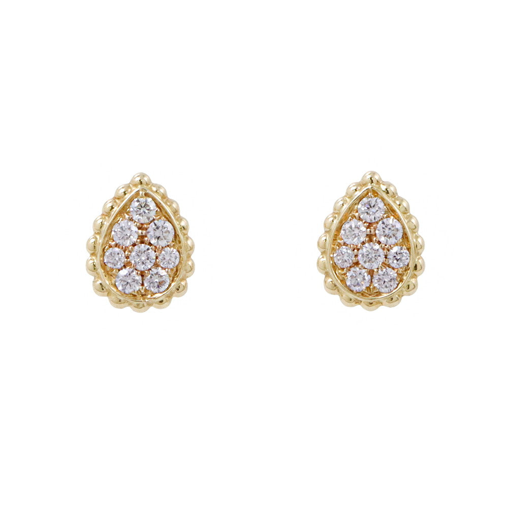 Boucheron Serpent Bohème Studded Earring Extra Small Size XSJCO00942 18K Yellow Gold