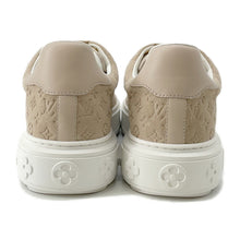 将图像加载到图库查看器中，LOUIS VUITTON Time Out Line Monogram Sneakers Nude1ABR2K Suede leather Size 37H

