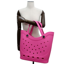Load image into Gallery viewer, BALENCIAGA Crocs Bag Pink702266 Rubber Size Large
