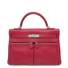 Load image into Gallery viewer, HERMES Kelly Raki Ruby Swift Leather Size 32
