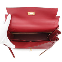 Load image into Gallery viewer, HERMES Kelly Retourne Rouge Vif Box Calf Leather Size 32

