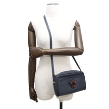 Load image into Gallery viewer, HERMES Golf Tee Shoulder Bag Navy Fjord Leather

