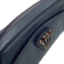 Load image into Gallery viewer, HERMES Golf Tee Shoulder Bag Navy Fjord Leather
