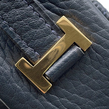 Load image into Gallery viewer, HERMES Golf Tee Shoulder Bag Navy Fjord Leather
