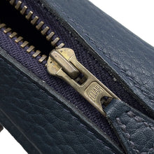 Load image into Gallery viewer, HERMES Golf Tee Shoulder Bag Navy Fjord Leather
