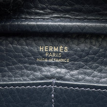 Load image into Gallery viewer, HERMES Golf Tee Shoulder Bag Navy Fjord Leather
