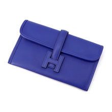 Load image into Gallery viewer, HERMES Jige Duo Blue Electric Swift Leather
