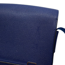 Load image into Gallery viewer, HERMES Geta Navy Chevre Myzore Goatskin
