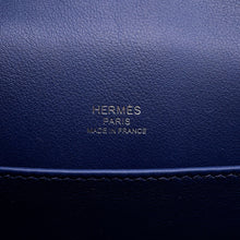 Load image into Gallery viewer, HERMES Geta Navy Chevre Myzore Goatskin
