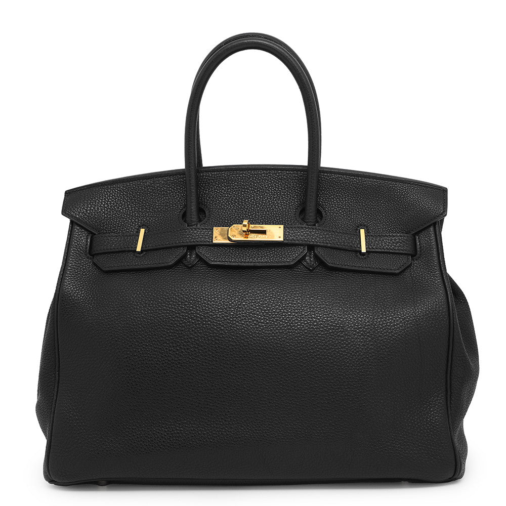 HERMES Birkin Black Togo Leather Size 35