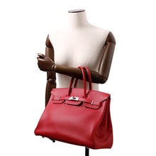Load image into Gallery viewer, HERMES Birkin Rouge Casaque Taurillon Clemence Size 35
